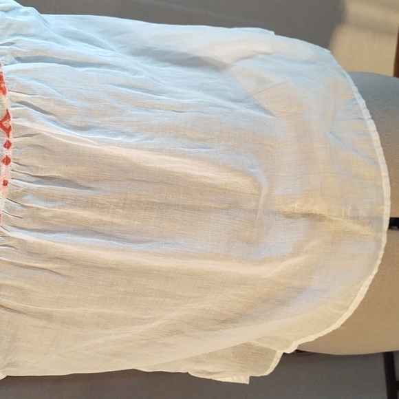 Abercrombie & Fitch Embroidered Sheer Cotton Top Sz S NWT - Picture 9 of 12
